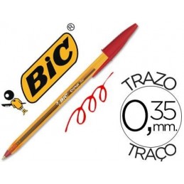 BOLIGRAFO BIC CRISTAL FINE ROJO 0.8