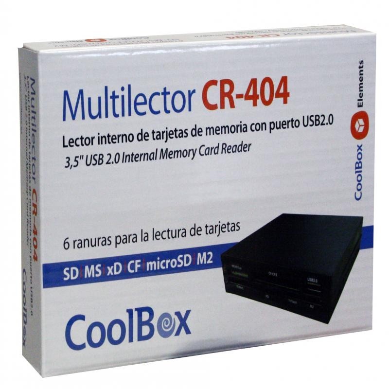 LECTOR DE TARJETAS COOLBOX CR404