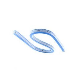 REGLA CURVAS 40CM PLASTICO