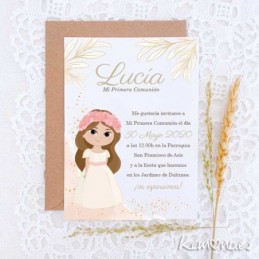 INVITACIONES PRIMERA COMUNION CHICA