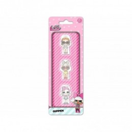PACK 3 MINI GOMAS LOL SURPRISE