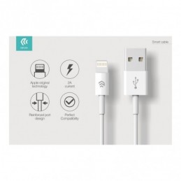CABLE DEVIA SMART LIGHTNING 5V 2.1AMP 1MT