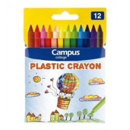 CERAS CAMPUS PLASTIC CRAYON 12 COLORES