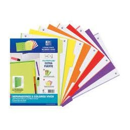SEPARADORES OXFORD PP 500 MICRAS A4 5 POSICIONES V