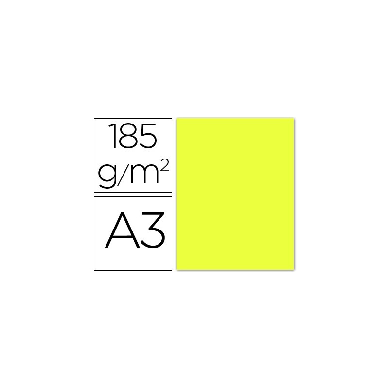 CARTULINA IRIS CANSON A-3 AMARILLO LIMON