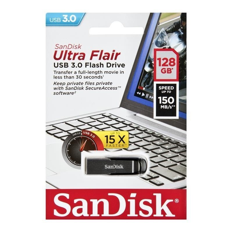 SANDISK ULTRA FLAIR USB 3.0 128GB