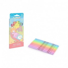 ESTUCHE CON 8 ROTULADORES COLORES KAWAII JOVI