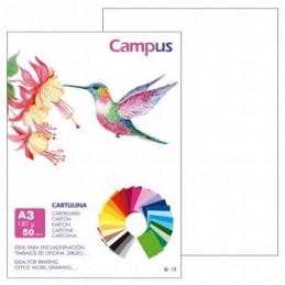 CARTULINA CAMPUS A3 180G BLANCO / 50U