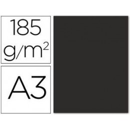 CARTULINA CAMPUS A3 180G NEGRO / 50U