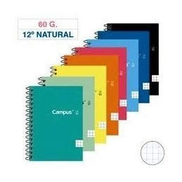 BLOC 12AVO 80H TAPA BASICA NATUR. 60GR CN 4mm