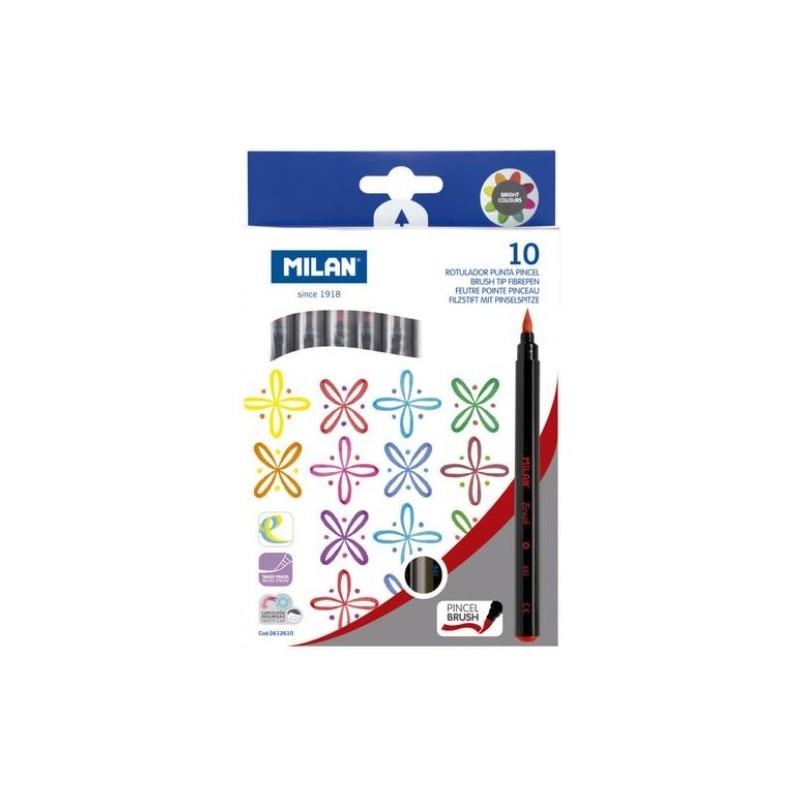 ESTUCHE 10 ROTULADORES PUNTA PINCEL