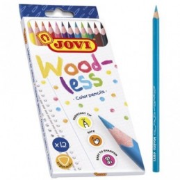 LAPICES COLORES JOVI WOODLESS 12UDS