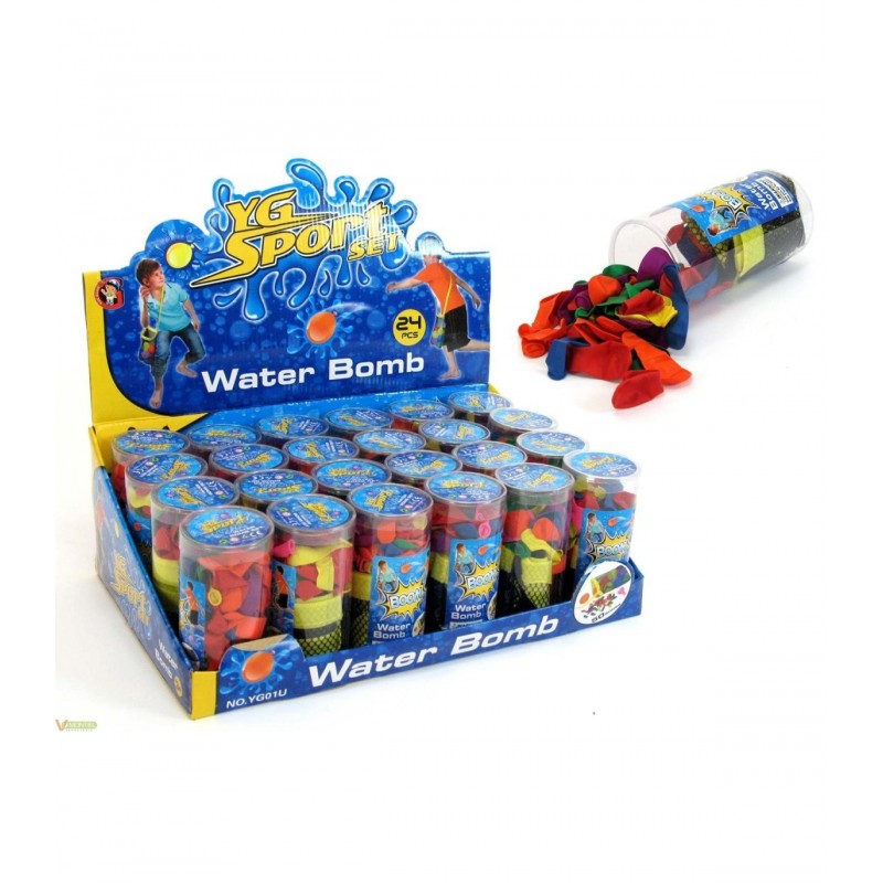 TUBOS GLOBOS 24UD AGUA