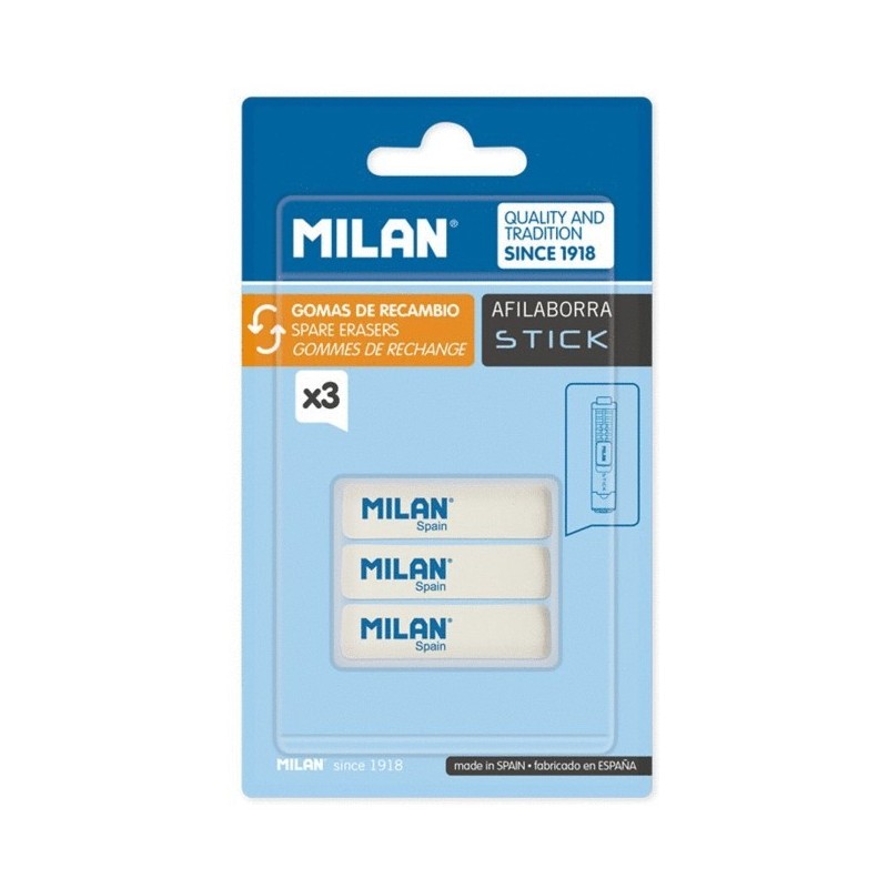 BLISTER 3 GOMAS RECAMBIO STICK