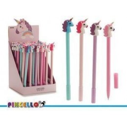 BOLIGRAFO FIGURA CABEZA UNICORNIO SURTIDO
