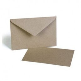 BLISTER 10 SOBRES COLOR 12x17.5CM KRAFT