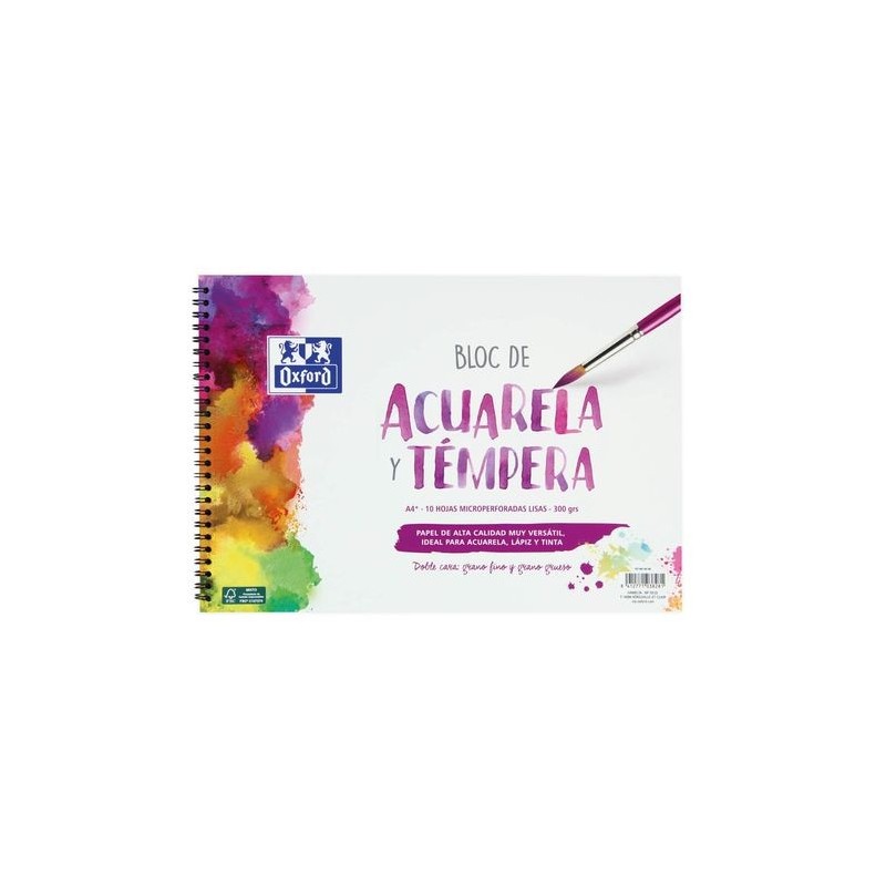 BLOC DE ACUARELA T DURA A4+ 10H LISO A4 300GR