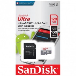 MICRO SDHC SANDISK 128GB CL10 100MBS UHS INC+0.72€