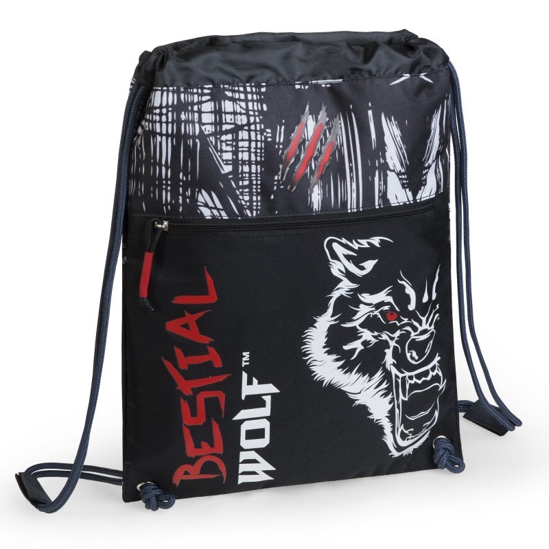 MOCHILA ESCOLAR PLANO BOLSA BESTIAL WOLF