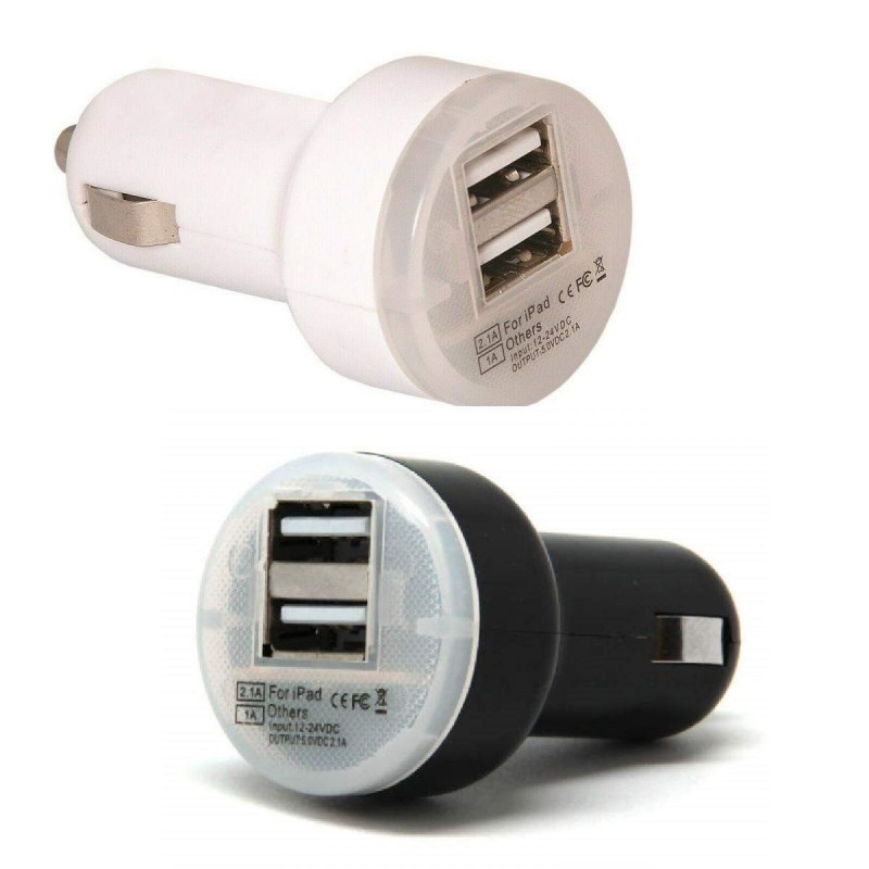 CARGADOR DOBLE PARA COCHE USB TABLETS Y TELEFONO