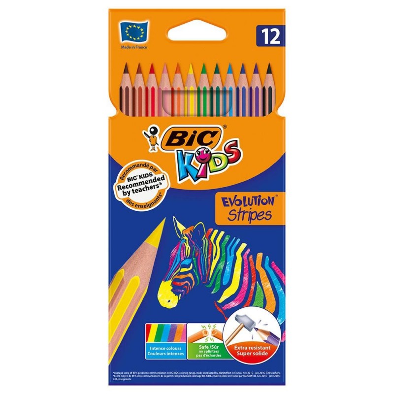 LAPICES BIC KIDS TROPICOLORS C/12