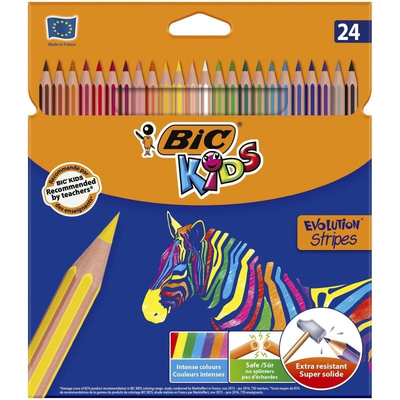 LAPICES BIC KIDS TROPICOLORS C/24