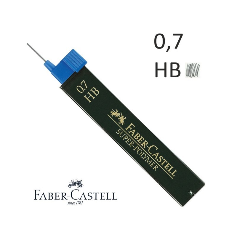 MINAS 0.7 MM SUPER-POLYMER B TUBO 24 UDS
