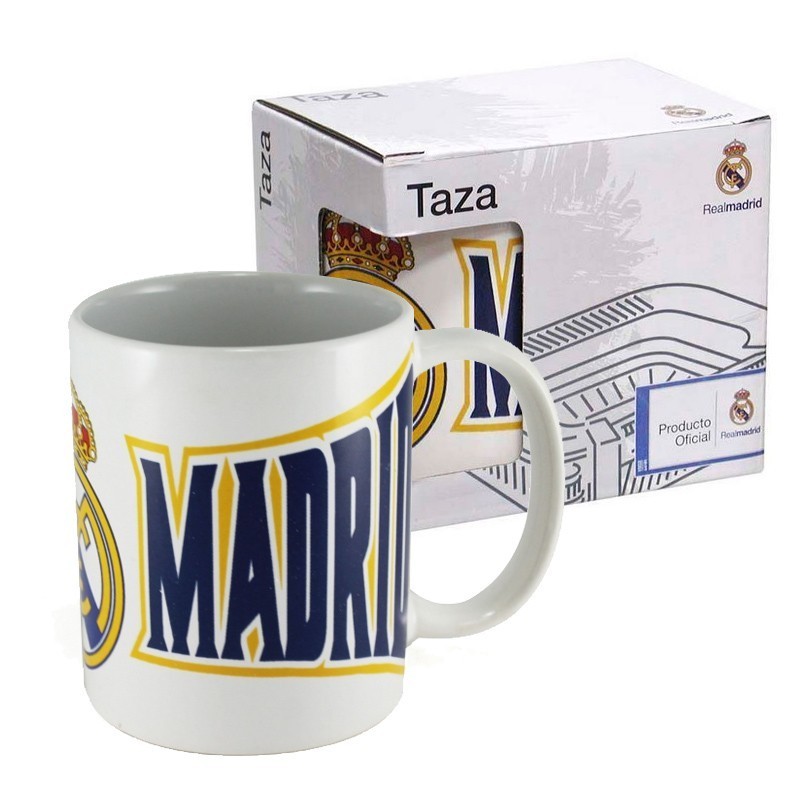 TAZA CERAMICA REAL MADRID CAJA