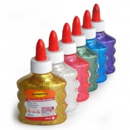 GLITTER METALICO 100ML PEGAMENTO PURPURINA