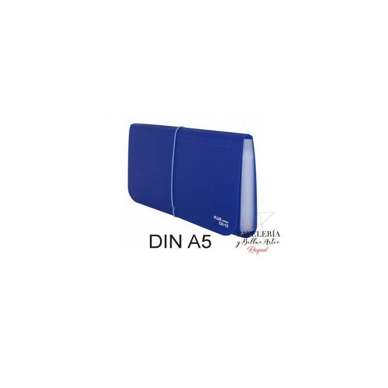 CLASIFICADOR PLUS PP GOMA RECIBOS AZUL