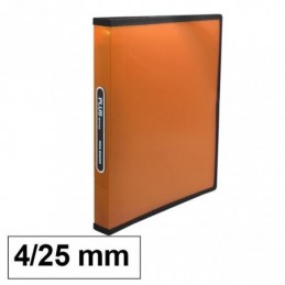 CARPETA PP PLUS A4 4A/5 NARANJA RAYADO