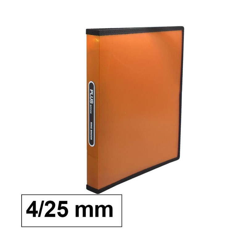 CARPETA PP PLUS A4 4A/5 NARANJA RAYADO