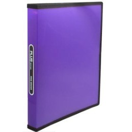 CARPETA PP PLUS A4 4A/5 AZUL RAYADO VIOLETA