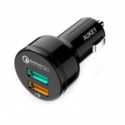 CARGADOR RAPIDO AUKEY TUPO C Y USB PARA COCHE CC-Y