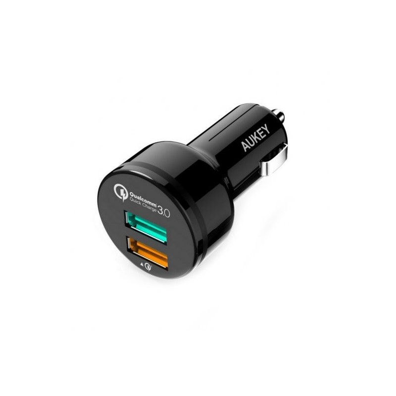 CARGADOR RAPIDO AUKEY TUPO C Y USB PARA COCHE CC-Y