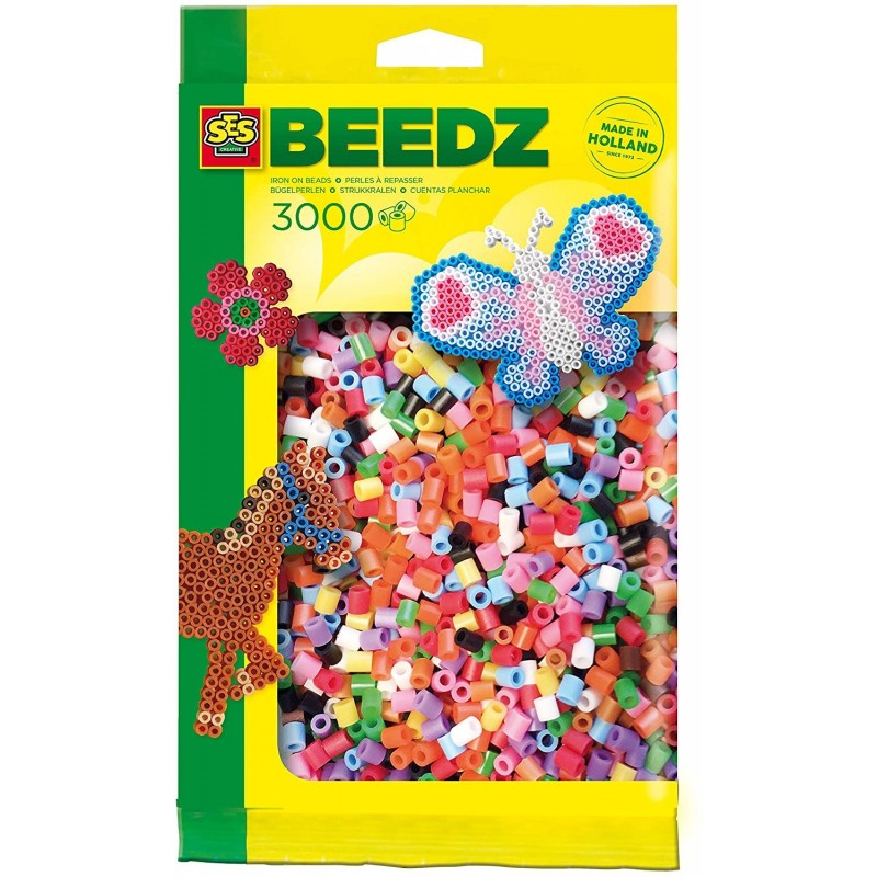 JUEGO DE PERLAS PARA PLANCHAR 3000 PIEZAS SURTIDAS