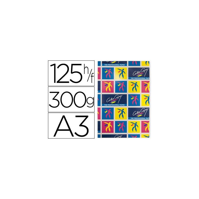 PAPEL COLOR COPY MATE DIN A3+ 300GR 125H