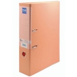 ARCHIVADOR PLUS.3 F. 80MM NARANJA PASTEL