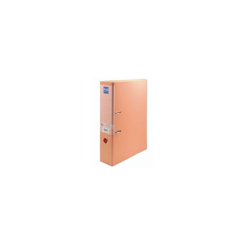 ARCHIVADOR PLUS.3 F. 80MM NARANJA PASTEL