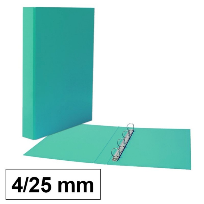 CARPETA PLUS PP/C FOLIO 4A/25 VERDE PASTEL