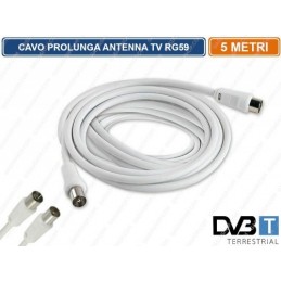 CABLE ANTENA MACHO/HEMBRA 5M