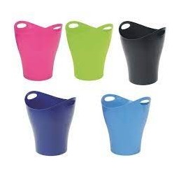 PAPELERA PLAST OVALADA ROSA