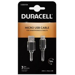 CABLE DURACELL USB MACHO A MICRO USB A 1MTS NEGRO
