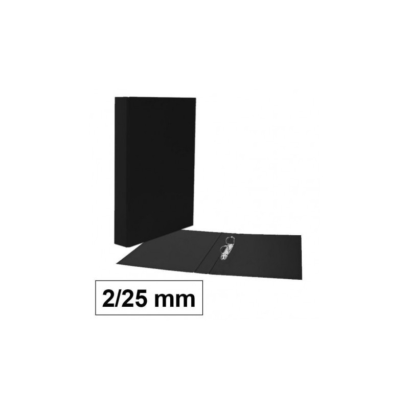 CARPETA CARTON PLUS FOLIO 2A/25 NEGRO