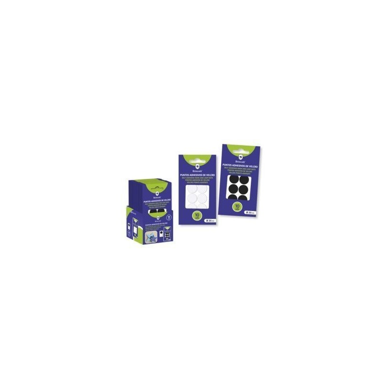 PUNTOS ADHESIVOS DE VELCRO 10UDS