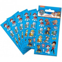 PACK DE 6 HOJAS DE PEGATINAS PAW PATROL