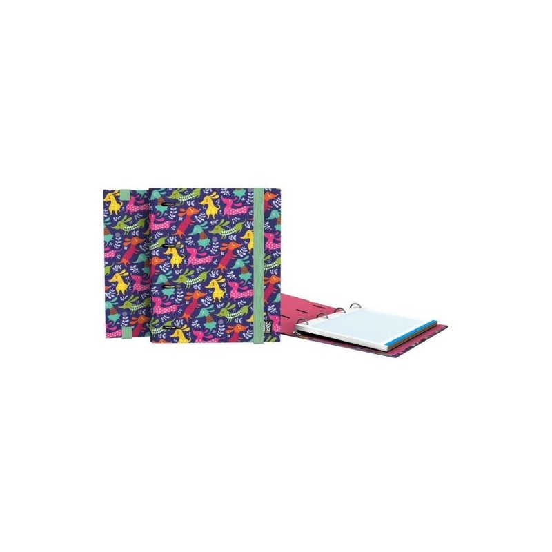 CARPEBLOCK 4 ANILLAS 25MM A5 BITS&BOBS 23 DOGS