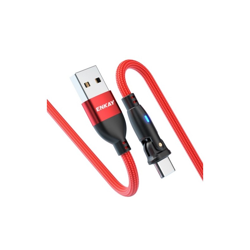 CABLE USB C 3.0 CON LED ROJO