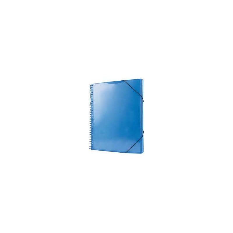 CARPETA DESCOM FUNDAS ESPIRAL 20H AZUL