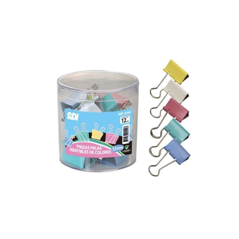 PINZAS ABATIBLES COLORES 32MM